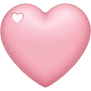 light pink heart  sticker