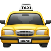 taxi car sticker