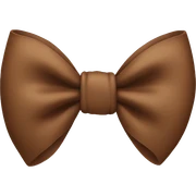 brown bow sticker