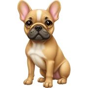 Fawn frenchie standing sticker