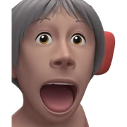 girl indoors surprised expression sticker