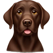 Chocolate labrador sticker
