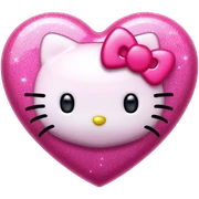 Hello kitty heart  sticker