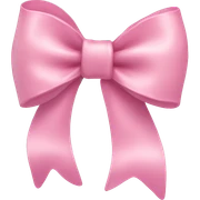 Pastel pink bow sticker