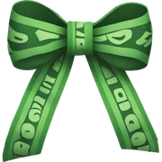 Money bow sticker