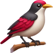 Ruby bird sticker