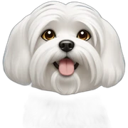 maltese dog sticker