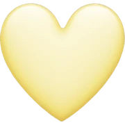 Pastel yellow heart sticker