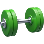 Green Dumbbell sticker