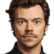 brown-haired man with mustache sticker