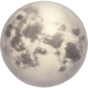 Sparkly moon sticker