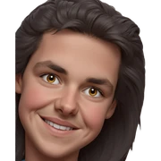 smiling girl portrait looking at viewer sticker
