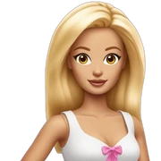 blonde barbie sticker