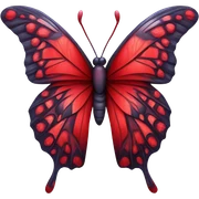 red butterfly sticker