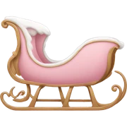 light pink sleigh sticker