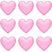 Light pink hearts  sticker