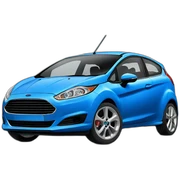 Blue Ford Fiesta sticker