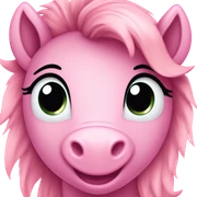 Pink pony sticker