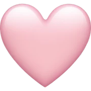 Light pink heart sticker