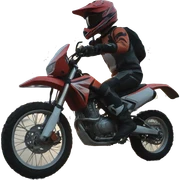 dirtbike on bridge sticker