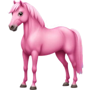 pink horse sticker