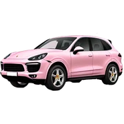 Light pink Porsche cayenne  sticker