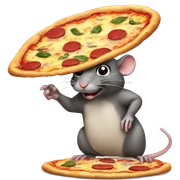 Pizza rat sticker