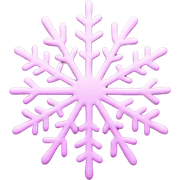 pink snowflake sticker