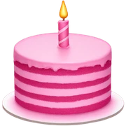 Pink cake sticker