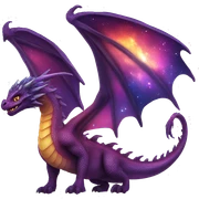 Galaxy dragon sticker