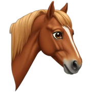 chestnut horse sticker