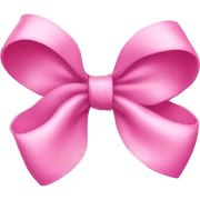 pink bow sticker