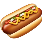 Hot dog sticker