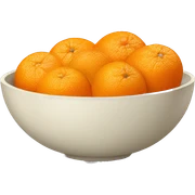 bowl of oranges sticker