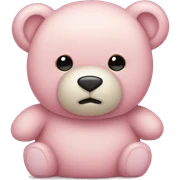 Light pink teddy bear  sticker
