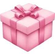 Pastel pink Christmas gift sticker