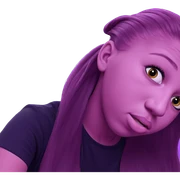 girl with long hair sticker