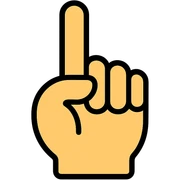 index finger sticker