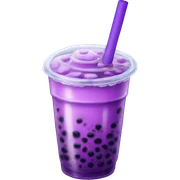 Purple bubble tea sticker