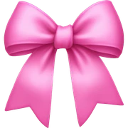 Pink bow  sticker