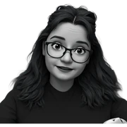 smiling girl in monochrome sticker