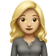 Blonde girl sticker