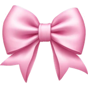 Light pink bow  sticker