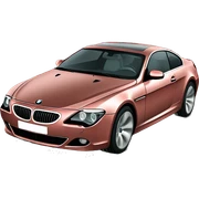BMW 6 Series E63  sticker
