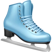 pastel blue ice skates sticker