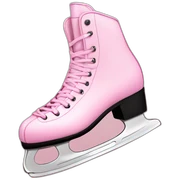 Ice skates pink sticker
