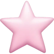 Light pink star sticker