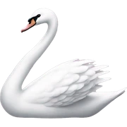 swan with light pink bow sticker