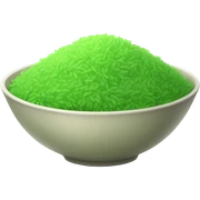 Green rice sticker