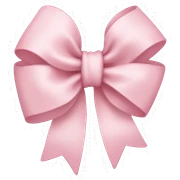 light pink bow sticker